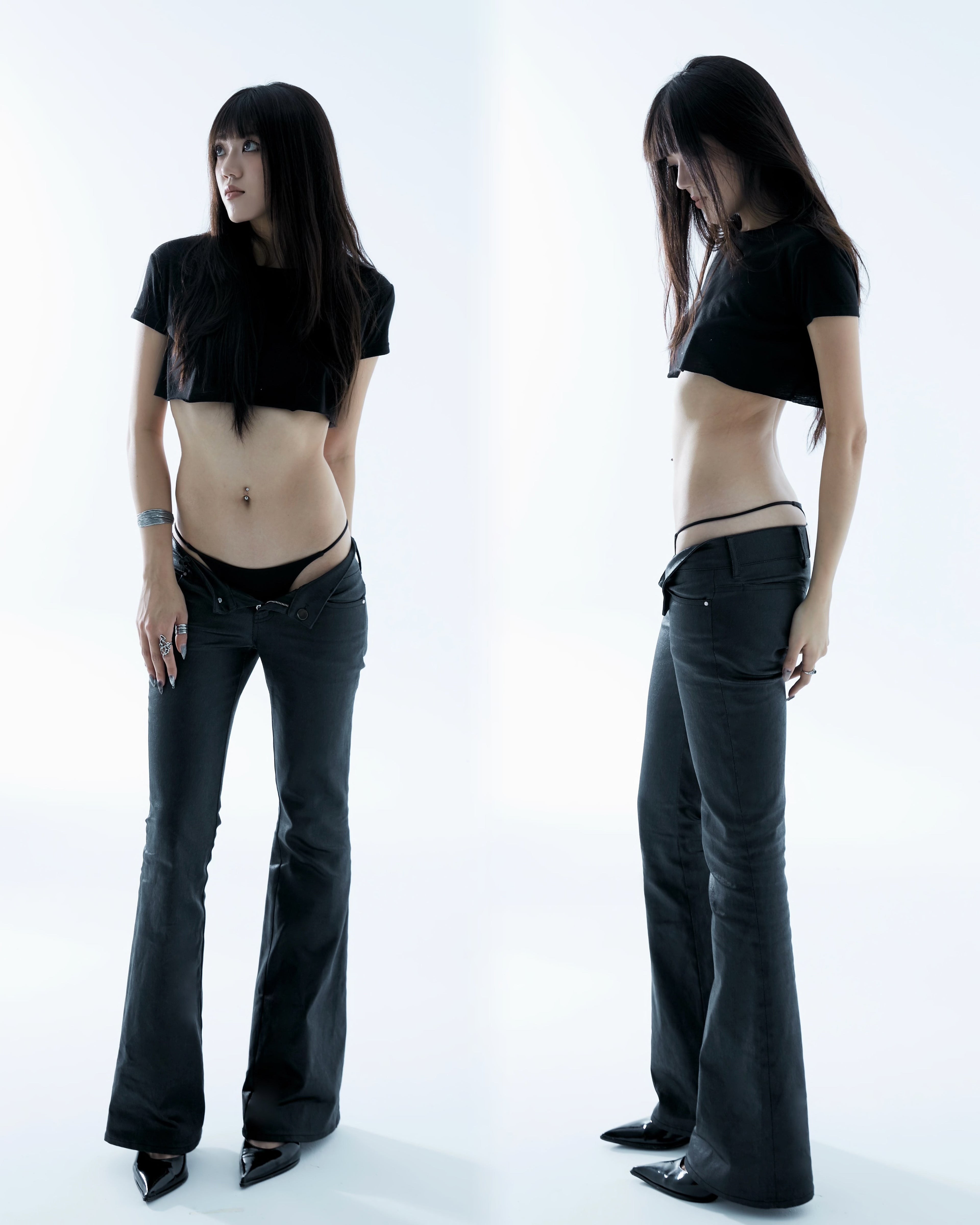 Saocow Black Wax Jeans